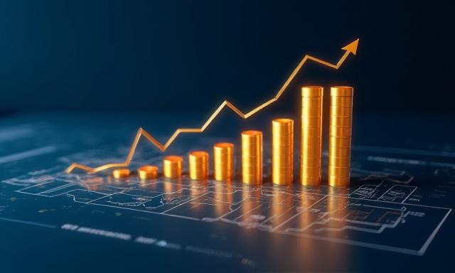 Data visualization illustrating crypto presale growth