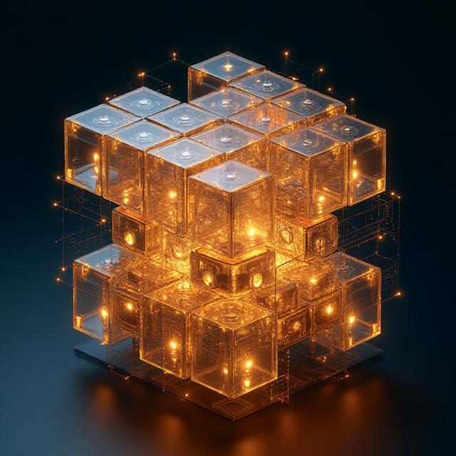 3D visualization of Blockdag infrastructure and nodes